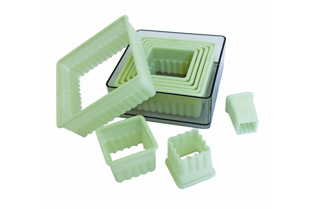 [166103] Ausstechersatz Quadrat, gezackt, Nylon