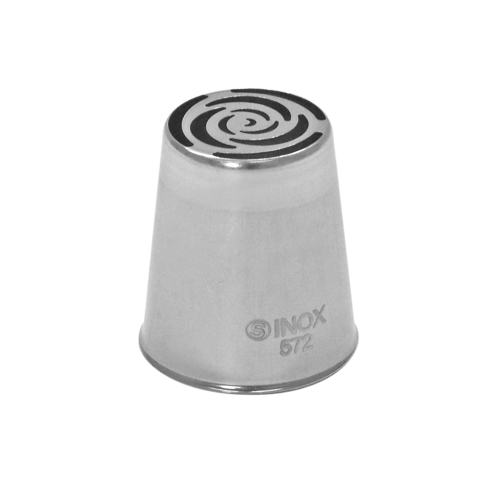 Tülle Rose aus Edelstahl, Ø 25 mm, Höhe 42 mm