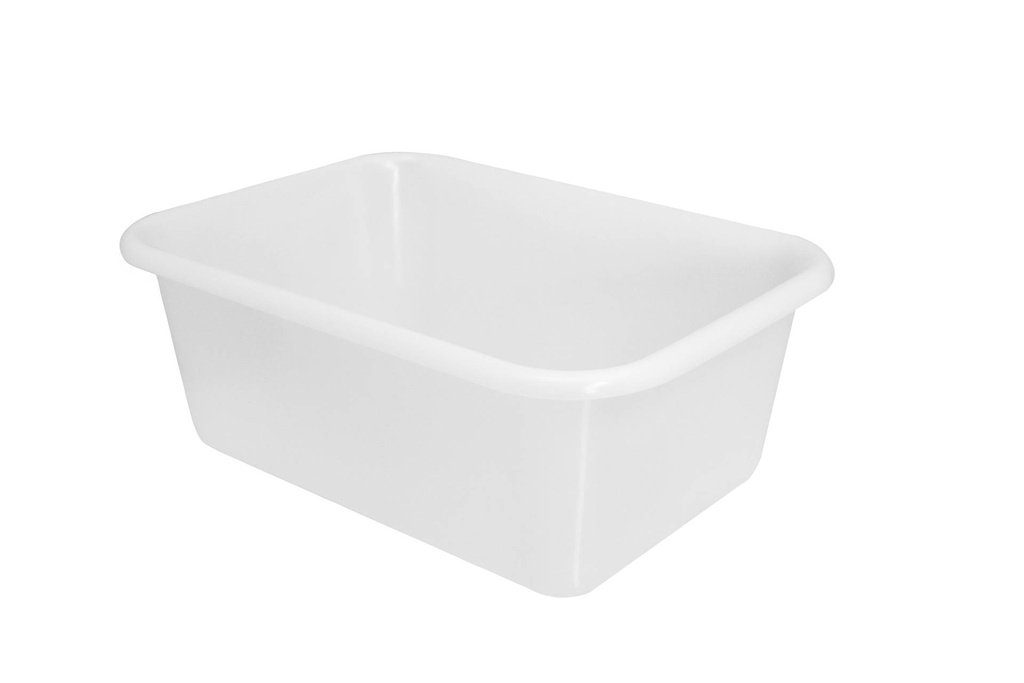 [200962] Teigwanne rechteckig aus HDPE, 440 x 320 x 155 mm, weiß