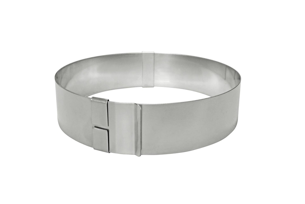 Tortenring verstellbar aus Edelstahl, Ø 180 - 300 mm, 60 mm