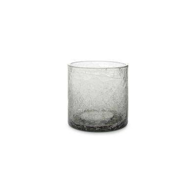 Glas Crackle, 22 cl, grau