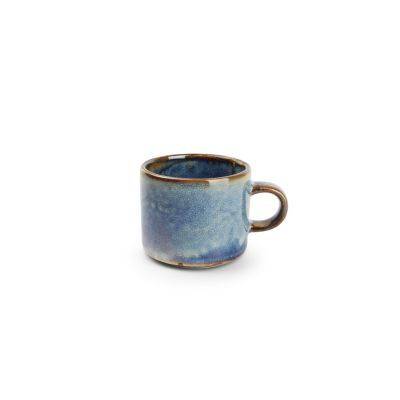 Mokkatasse gerade Nova aus Porzellan, 9 cl, blau