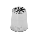 Tülle Blümchen aus Edelstahl, Ø 25 mm, Höhe 42 mm