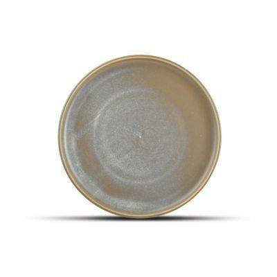 [604401] Teller Usko aus Porzellan, 26 cm, grün