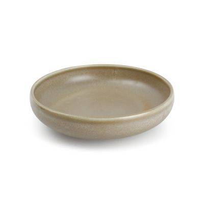 Tiefer Teller Usko aus Porzellan, ø 22 cm, H 6 cm, grün