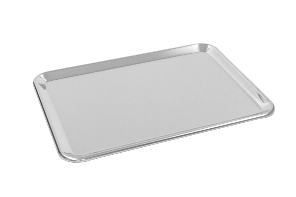 [154028] Serviertablett aus Edelstahl, 400 x 300 mm