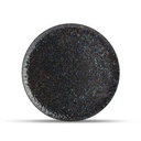 Teller Mitternacht Dusk aus Porzellan, 27 cm, schwarz