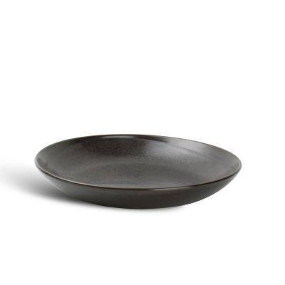 [604605] Tiefer Teller Ceres aus Porzellan, Ø 24,5 cm, H 4 cm, schwarz