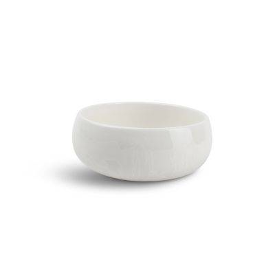 Schale sphärisch Ceres, Ø 14 cm, H 6,5 cm, weiß