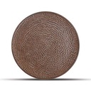 Teller Gehämmert aus Porzellan, 27 cm, kupfer