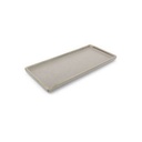 Servierplatte, Structo aus Porzellan, 22 × 10 × 1,5 cm