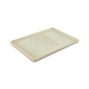 Servierplatte, Structo, 28,5 × 20 × 1,5 cm, türkis