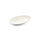 Servierplatte Wolken Halo aus Porzellan, 32,5 x 22 cm
