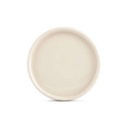 Teller Vanille Curvo aus Porzellan, 21 cm