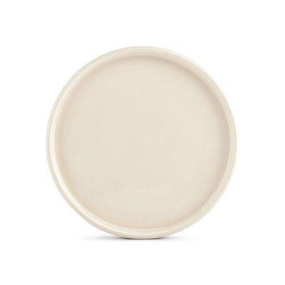 Teller Vanille Curvo aus Porzellan, 27 cm