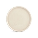 Teller Vanille Curvo aus Porzellan, 27 cm