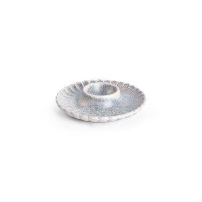 Eierbecher Verblasst Dune aus Porzellan, 11 cm, blau