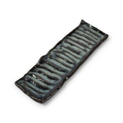 [606805] Servierplatte Seetang Umi aus Porzellan, 29 x 9 cm