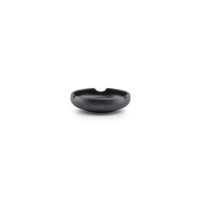 [610381] Aschenbecher Smoke aus Porzellan, ø 12 cm, H 3,5 cm, schwarz