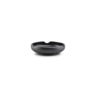[610383] Aschenbecher Smoke aus Porzellan, Ø 14,5 cm, H 4 cm, schwarz