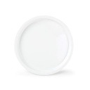 Platte Care aus Porzellan, ø 22,5 cm, H 2 cm, weiß
