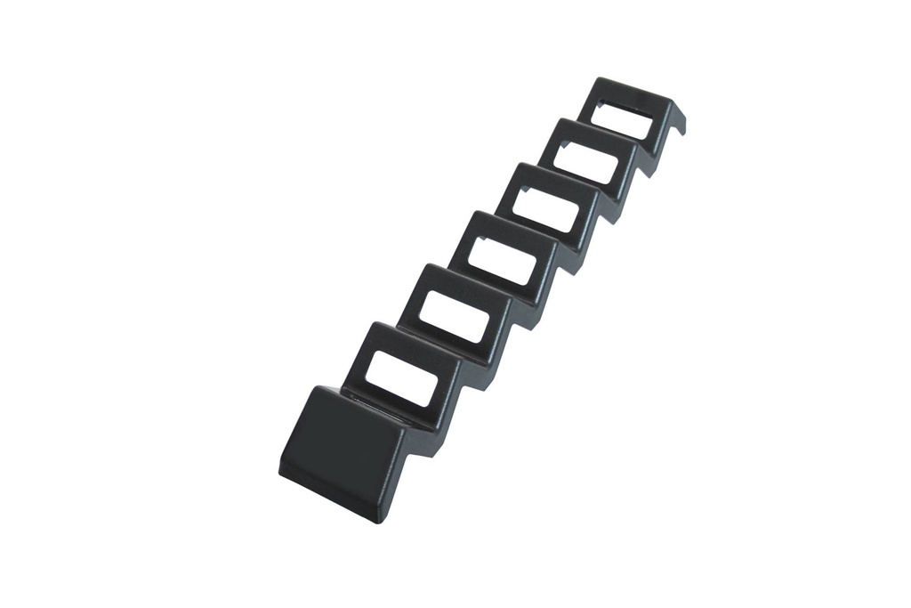 Snack-Verkaufsständer aus ABS, 560 x 85 x 58 mm, schwarz