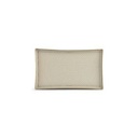 Teller grüne Linie aus Porzellan, 33 x 20 cm