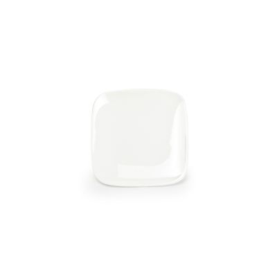 [703301] Teller Match aus Porzellan, 13,5 x 13,5 cm, weiß