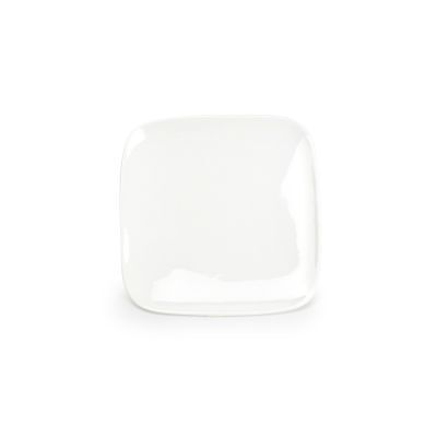 [703302] Teller Match aus Porzellan, 17 x 17 cm, weiß