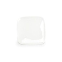 Teller Match aus Porzellan, 17 x 17 cm, weiß