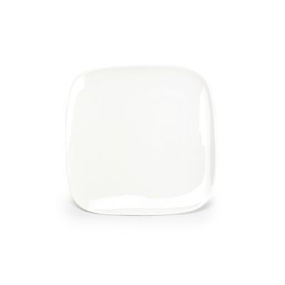 Teller Match aus Porzellan, 22 x 22 cm, weiß