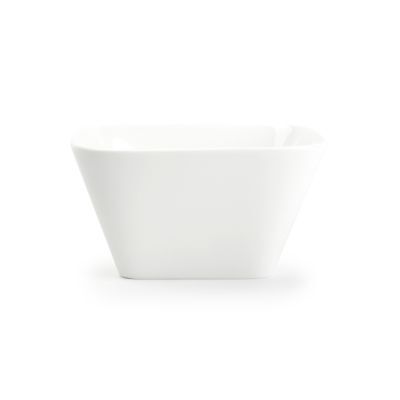 Schale Match aus Porzellan, 12,5 × 12,5 × 6,5 cm, weiß