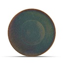 Teller Cirro aus Porzellan, 27 cm, grün