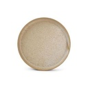 Teller Pila aus Porzellan, 20 cm, beige