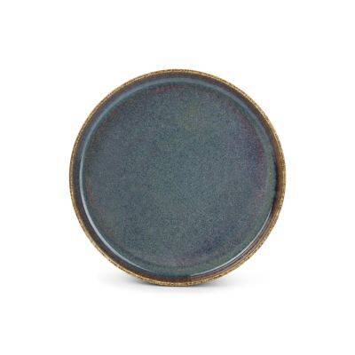 Teller Pila aus Porzellan, 20 cm, grün