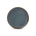 Teller Pila aus Porzellan, 20 cm, grün