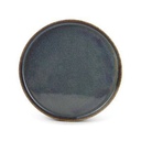 Teller Pila aus Porzellan, 25 cm, grün