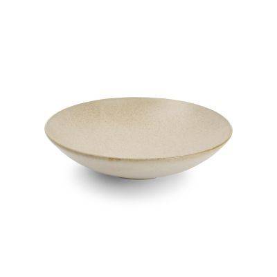 [740957] Tiefer Teller Cirro aus Porzellan, Ø 21 cm, H 5 cm, beige
