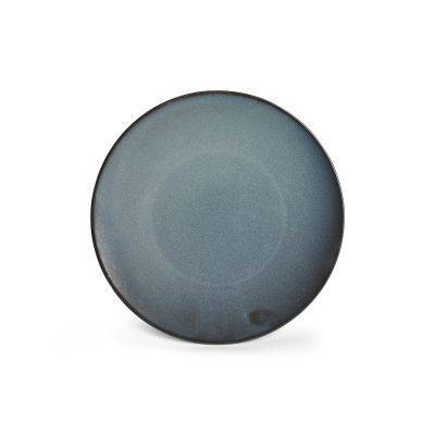 Teller Cirro aus Porzellan, 21 cm, dunkelblau