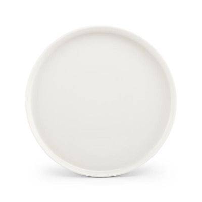 Teller Pila aus Porzellan, 25 cm, weiß
