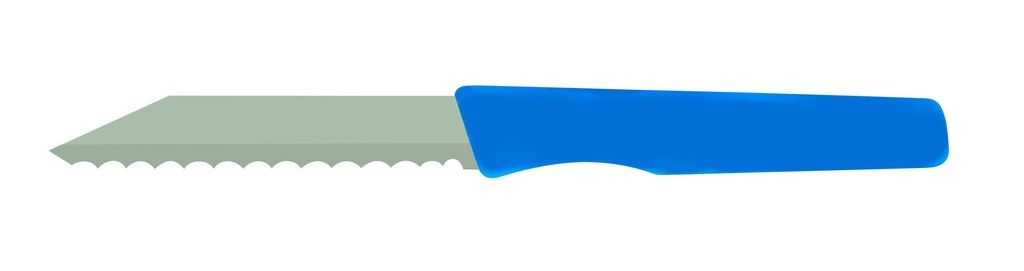 [260963] Brötchenmesser aus Bandstahl, 185 mm, blau