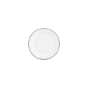 Teller schwarzer Rand Basic White, 24 cm