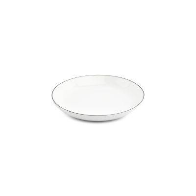 [750815] Tiefer Teller Coupe schwarzer Rand Basic White, Ø 27 cm, H 4 cm