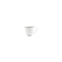 Tasse schwarzer Rand Basic White, 20 cl