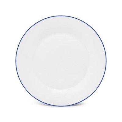 Teller blauer Rand Basic White, 27 cm