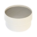 Mehl- und Zuckersieb aus Kunststoff, Ø 185 mm, weiß