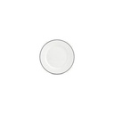 Teller schwarzer Rand Bistro aus Porzellan, 19,5 cm
