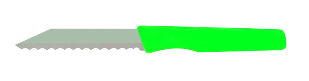 [260964] Brötchenmesser aus Bandstahl, 185 mm, grün