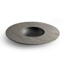 Tiefer Teller Livelli, 28,5 × 12 × 3,5 cm, schwarz