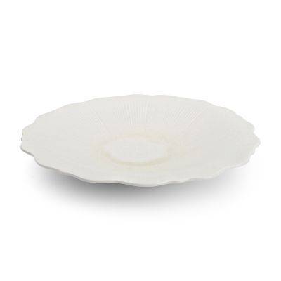 [783605] Tiefer Teller floret, 28 × 13 × 4,5 cm, weiß